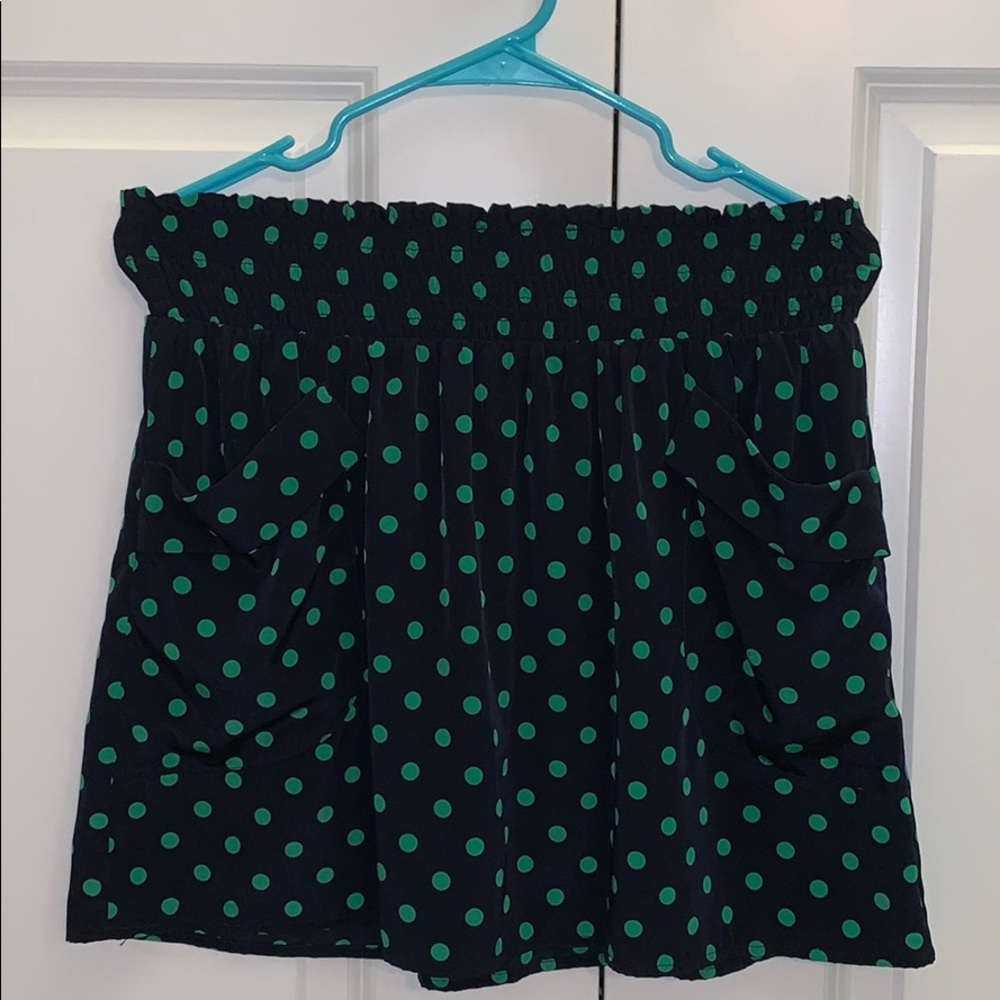 Green Polka Dot Skirt